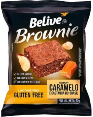 Brownie Caramelo com Castanha-Do-Brasil sem Glúten sem Lactose Belive 40g