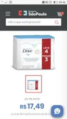 Kit Dove Baby Lenços Umedecidos Hidratação Enriquecida 200 Unidades R$ 17