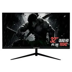 Monitor Gamer Rise Mode Retina 32" 2K, 165hz, 1ms, IPS - RM-MOG-32F1652K-B