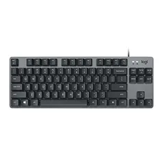 Logitech K835 TKL - Teclado Mecânico com fio com Estrutura de Alumínio e Switch Red Linear, ‎Preto