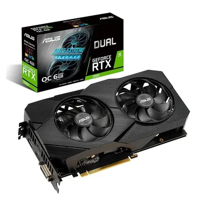 Placa de Vídeo Asus GeForce RTX 2060 OC EVO Dual, 6GB, GDDR6, 192bit | R$3950