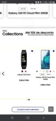 Samsung S20FE 128Gb + Galaxy Fit2 + Galaxy Buds+ | R$ 2446