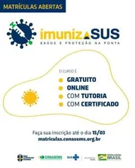 Curso: Fortalecimento das Ações de Imunização nos Territórios Nacionais