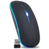 Product image Mouse Sem Fio Óptico 3200dpi Usb Wireless 2.4ghz Recarregável Pc Notebook Computador Tv Smart (Preto)