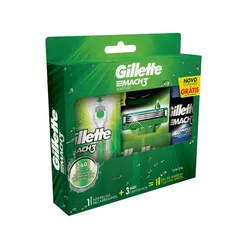 Kit Aparelho de Barbear Gillette Mach3 Acqua-Grip - Aparelho de Barbear 