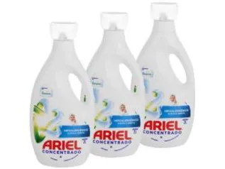 [APP] Kit Sabão Líquido Ariel Hipoalergênico - Suave e Gentil Concentrado 2L | R$54