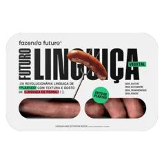 Linguiça Vegetal Congelada Fazenda Futuro Bandeja 250g