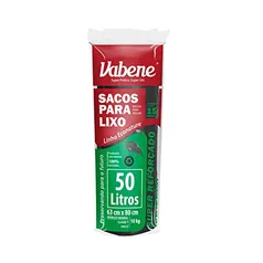 Saco de Lixo Vabene Extra Forte Preto 50L - 15 Sacos, Vabene