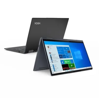 Notebook Lenovo Yoga 7i 2 em 1 14" i7-1165G7 8GB 256GB SSD Placa de Vídeo Intel Iris® Xe W10 FHD WVA