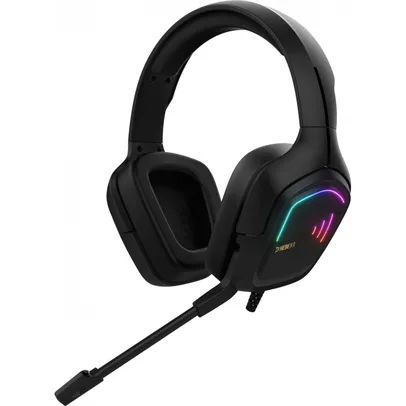 Headset Gamer Gamdias Hebe E2, Estéreo, RGB, Vibração, Black | R$169