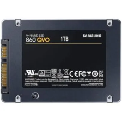 SSD 1TB Samsung 860 Qvo V-nand Sata3 6gb/s 2,5 Mz-76q1t0b/am