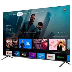 Smart TV QLED TCL Google TV 50 C725 UHD 4K, 3 HDMI, 2 USB, Bluetooth, Wi-Fi, Alexa e Google Assisten