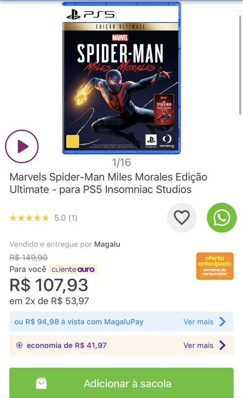 Imagem na descrição da promoção