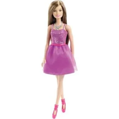 Boneca Barbie Mattel Basic Glitz - Vestido Roxo | R$33,21