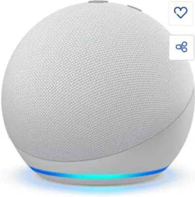 Smart Speaker Amazon Echo Dot 4ª Geração com Alexa – Branco | R$339