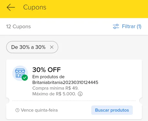 Imagem na descrição da promoção