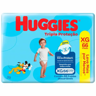 Foto do produto Fralda Huggies Tripla Proteção - XG - 66 Unidades