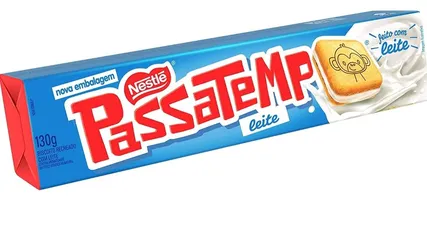 (validade próxima)(prime)Biscoito Recheado, Leite, Passatempo, 130g | R$ 1