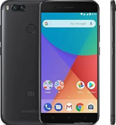 Smartphone Xiaomi Mi A1 dual Android one 7.1 Tela 5.5 64GB Camera dupla 12MP bateria 3080mah - Preto - R$994,90