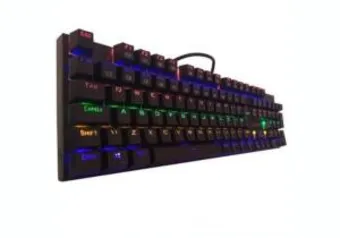 Teclado mecanico Redragron Rudra ABNT Switch Blue | R$159