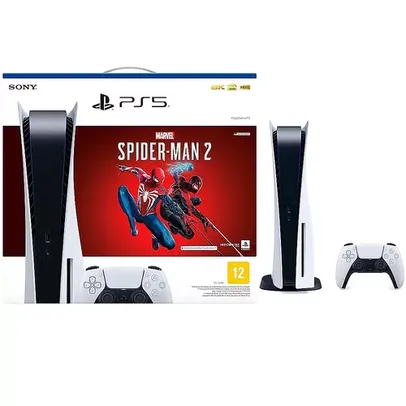 [APP] PlayStation 5 Standard Edition Branco + Marvels Spider Man 2