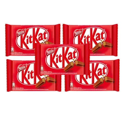 [APPL / 05 UN] Chocolate Kit Kat ao leite Nestlé- 41,5g