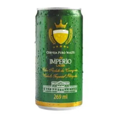 Cerveja Império Puro Malte Lager| R$ 3,09 a unidade