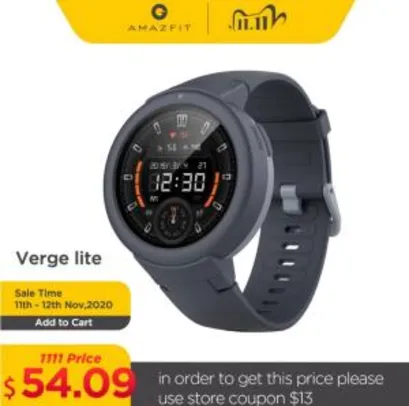 Amazfit verge lite | R$267