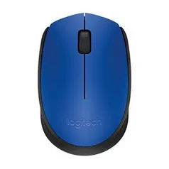 Mouse sem fio Logitech M170 - Azul (com pilha inclusa)