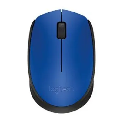 Mouse sem fio Logitech M170 - Azul (com pilha inclusa)