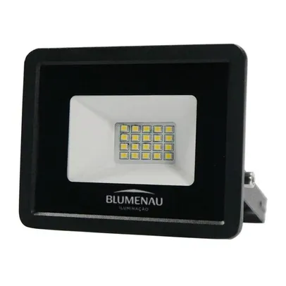 Refletor LED Tech Alumínio 20W Bivolt 6500k Blumenau Preto