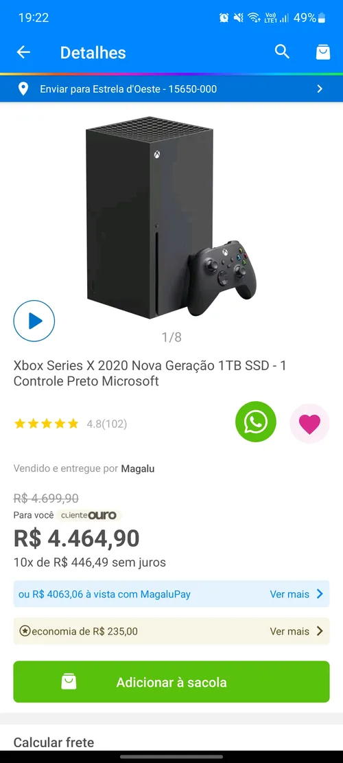 Imagem na descrição da promoção