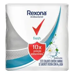 Kit Sabonete em Barra Rexona Antibacterial Fresh 84g 3 Unidades