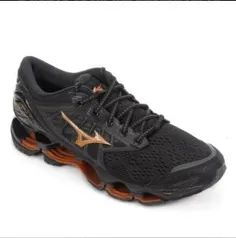 Tênis Mizuno Wave Prophecy 9 Masculino - Preto e Dourado