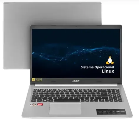 Notebook Acer Aspire 5 A515-45-R36L AMD Ryzen R7 12GB RAM SSD 512 GB  15,6" Full HD Linux NX.AYDAL.00N