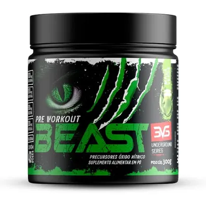 3VS Nutrition Pré-Treino Beast 300g Sabor Maça Verde