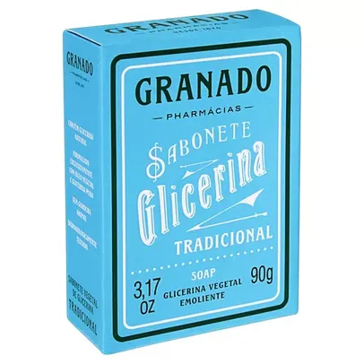 Sabonete Vegetal de Glicerina Tradicional, Granado, Amarelo, 90G