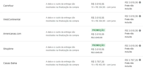 Imagem na descrição da promoção