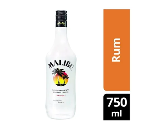 Rum Malibu 750ml Original | R$ 34