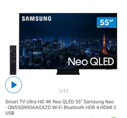 Samsung Neo QLED 55” QN90A - SMART TV 4K