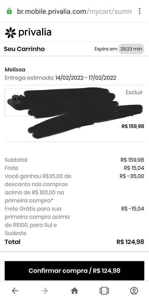 Imagen na descrição da promoção