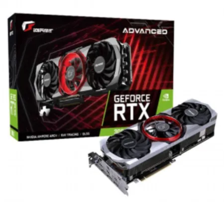 Placa de Vídeo Colorful, GeForce, iGame RTX 3060 Advanced OC 12G-V, GDDR6, 192Bit, LHR, 212326117813 | R$3.799