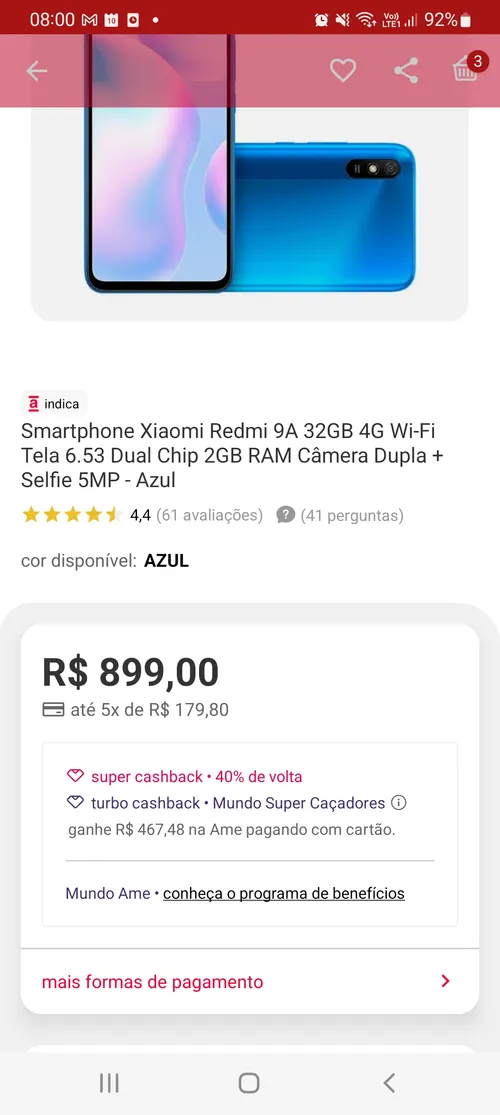 Imagem na descrição da promoção