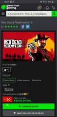 Red Dead Redemption 2 - R$168