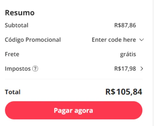 Imagem na descrição da promoção