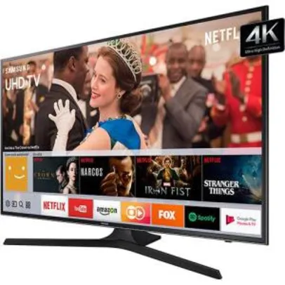 Smart TV LED 43" Samsung 43MU6100 UHD 4K HDR Premium com Conversor Digital 3 HDMI 2 USB 120Hz - R$ 1805