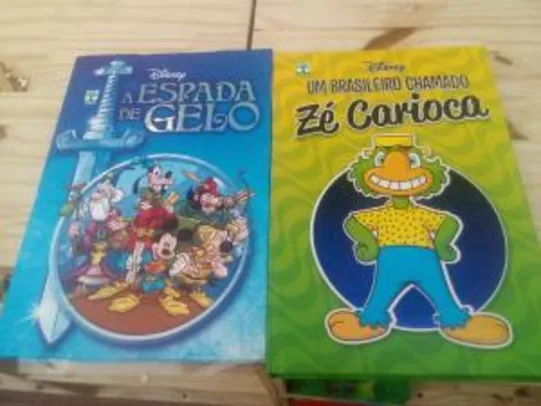 [Loja Física] Livro Coleção Encadernados da Disney - A espada de Gelo & Zé Carioca