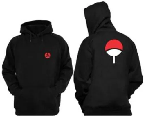 Moletom Unissex Blusa Casaco Naruto Com Capuz e Bolso | R$65