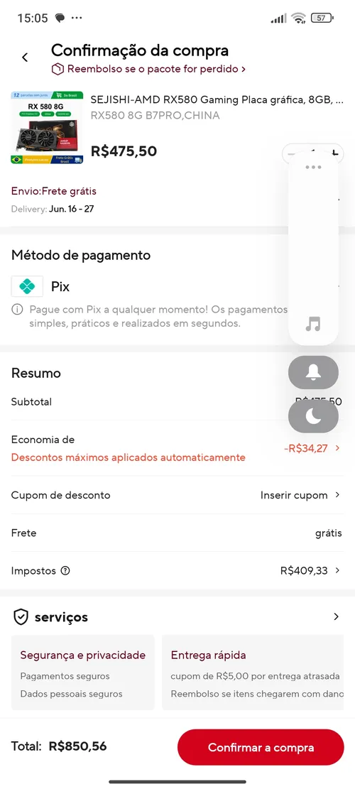 Imagen na descrição da promoção