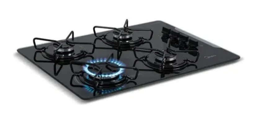 Cooktop Midea 4 Bocas Mesa De Vidro Preto Md-gv40 Bivolt